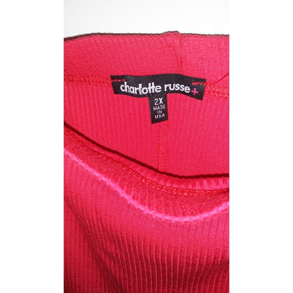 🛍$10 SALE🛍Charlotte Russe Off Shoulder Red dress - Picture 5 of 6